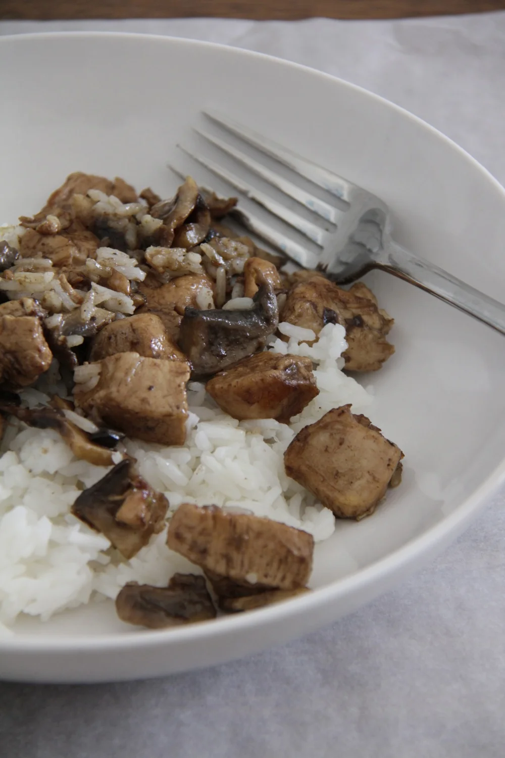 Wednesday | Chicken with cream and mushroom sauce
