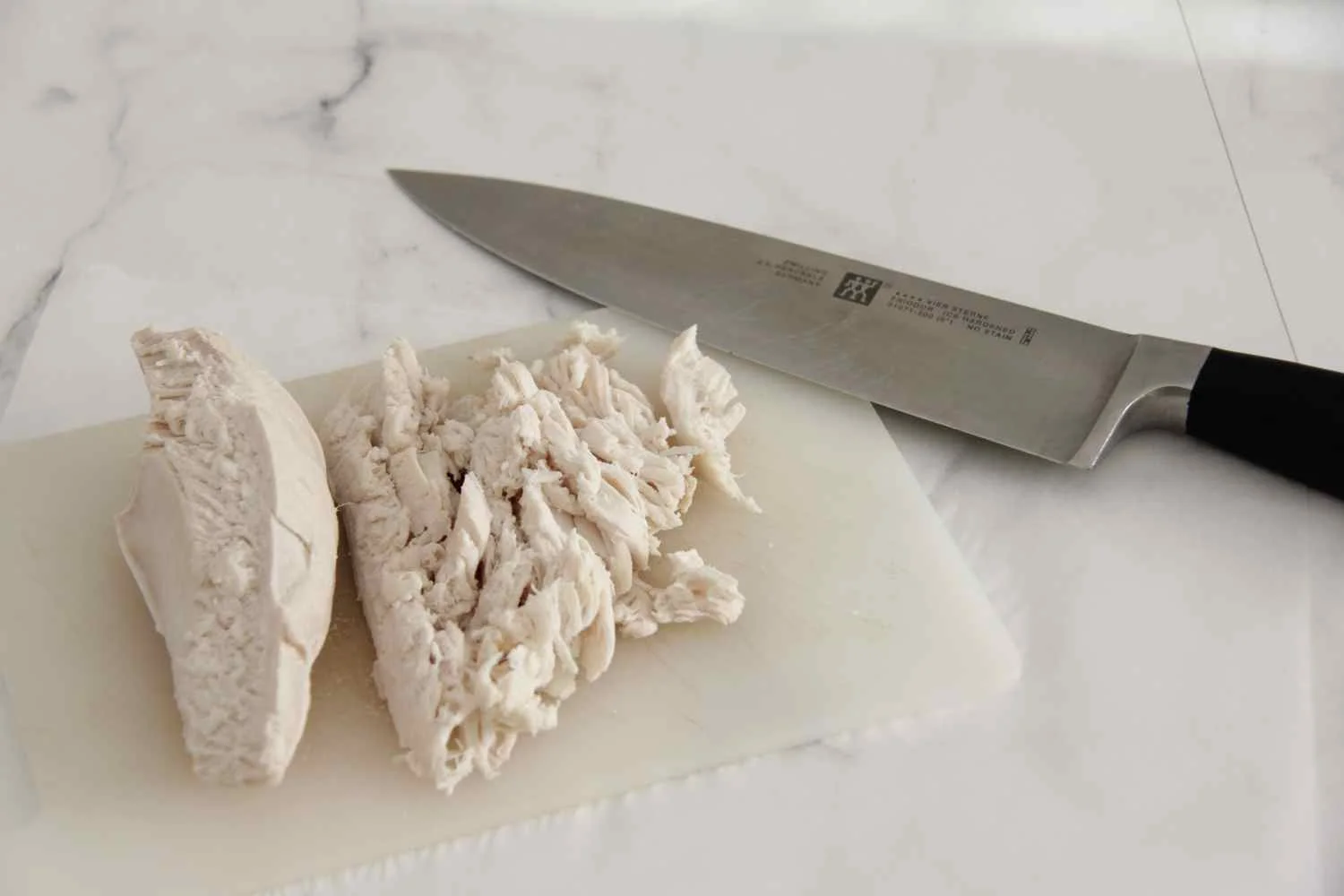 Poached chicken breast for Thursday's dinner