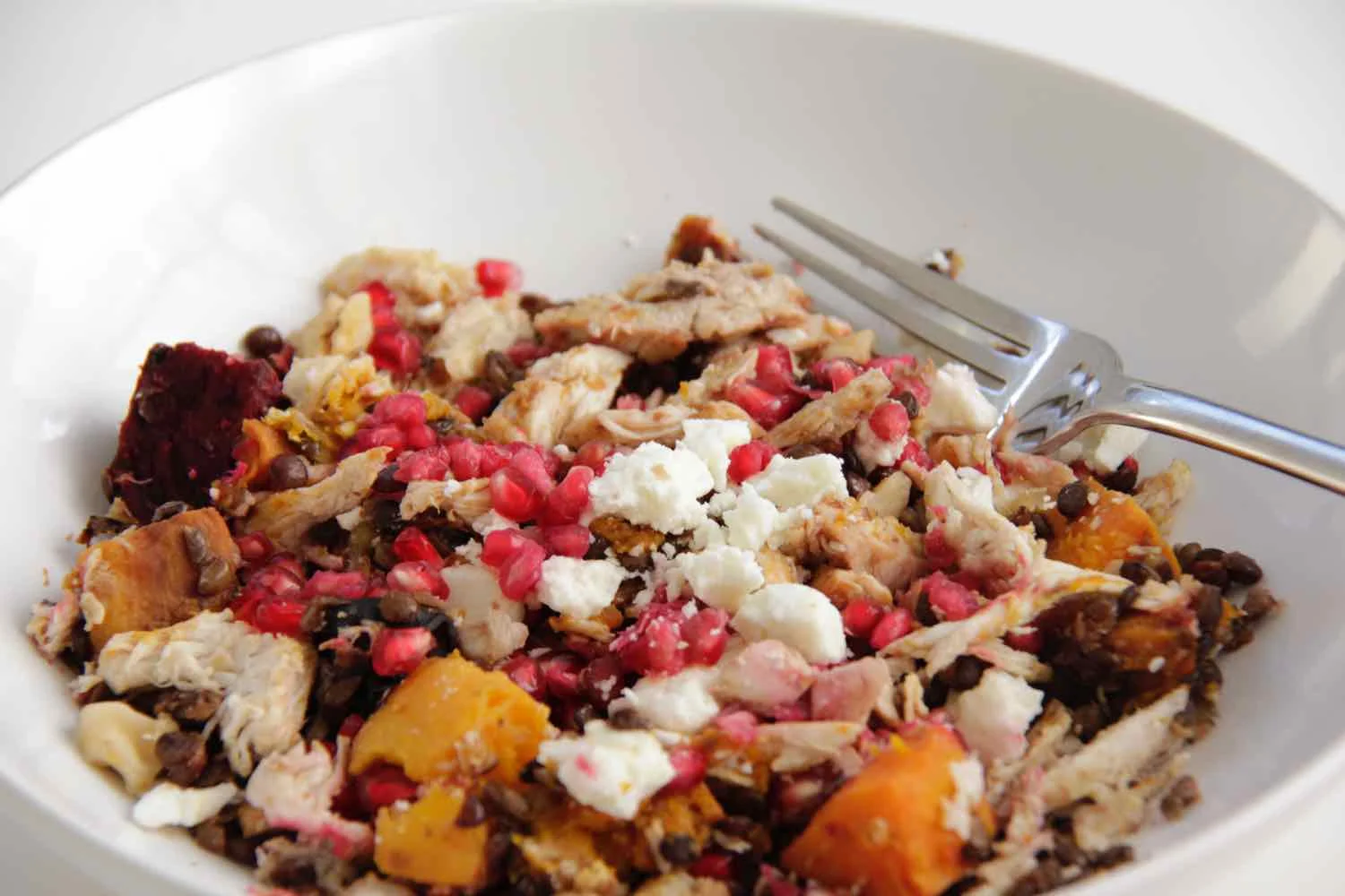 Version 2 of re-purposing leftover roast vegetables into dinner for one