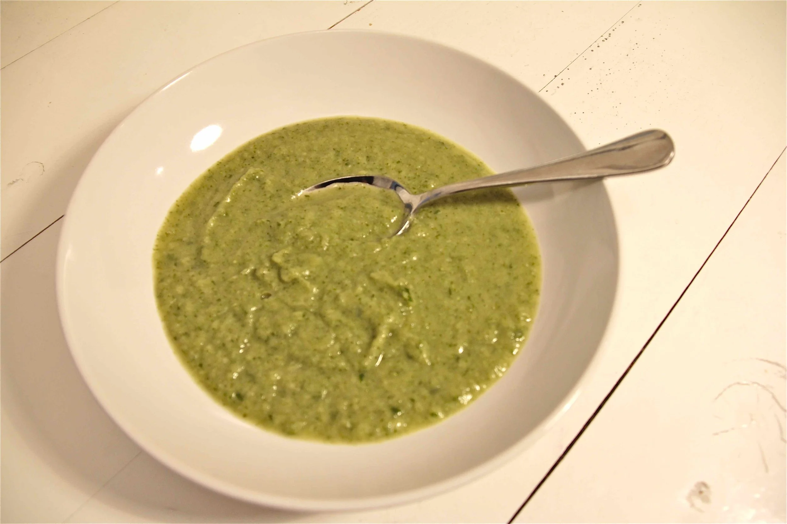Friday: Broccoli soup with butter beans