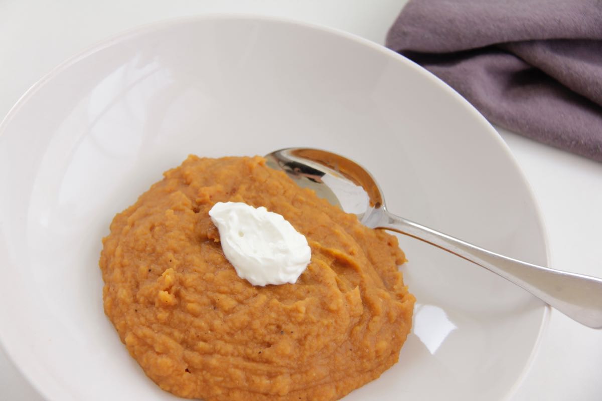 Red lentil & sweet potato soup