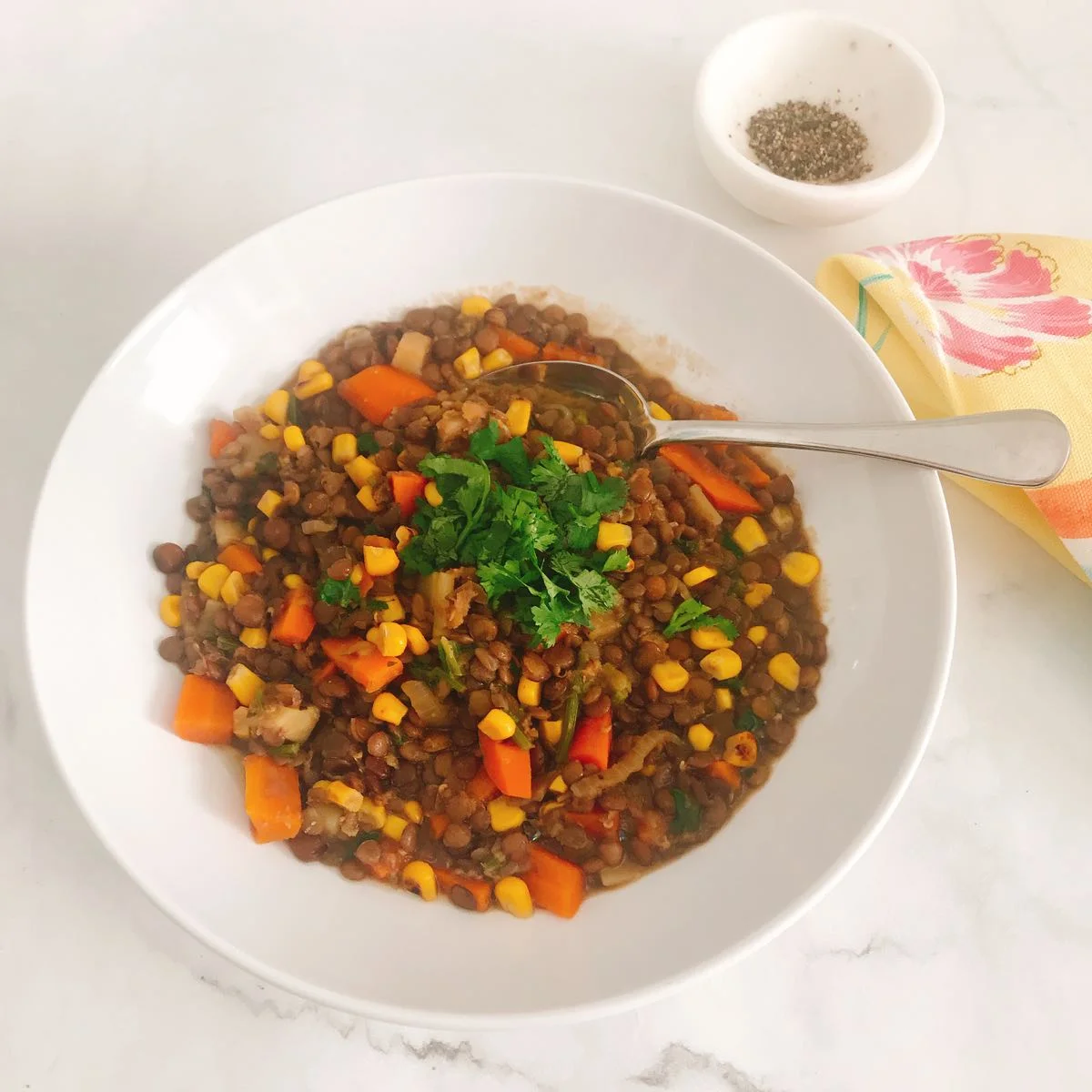 Simple lentil & vegetable soup
