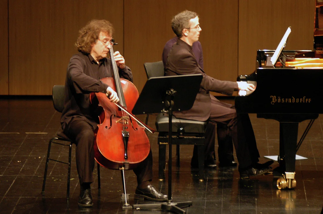 With pianist Luis Magalhães, Portugal