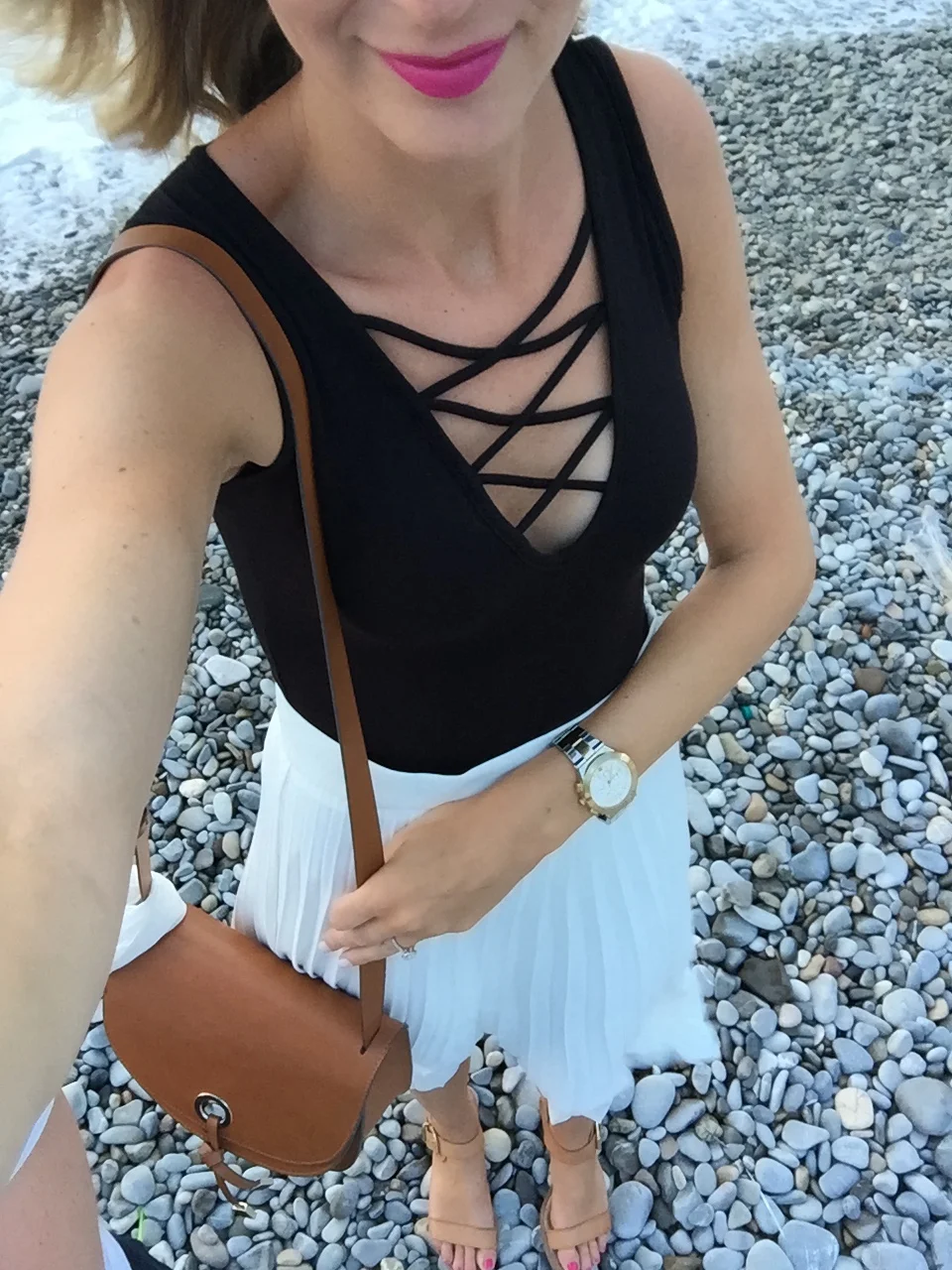 Pleated Skirt in the South of France