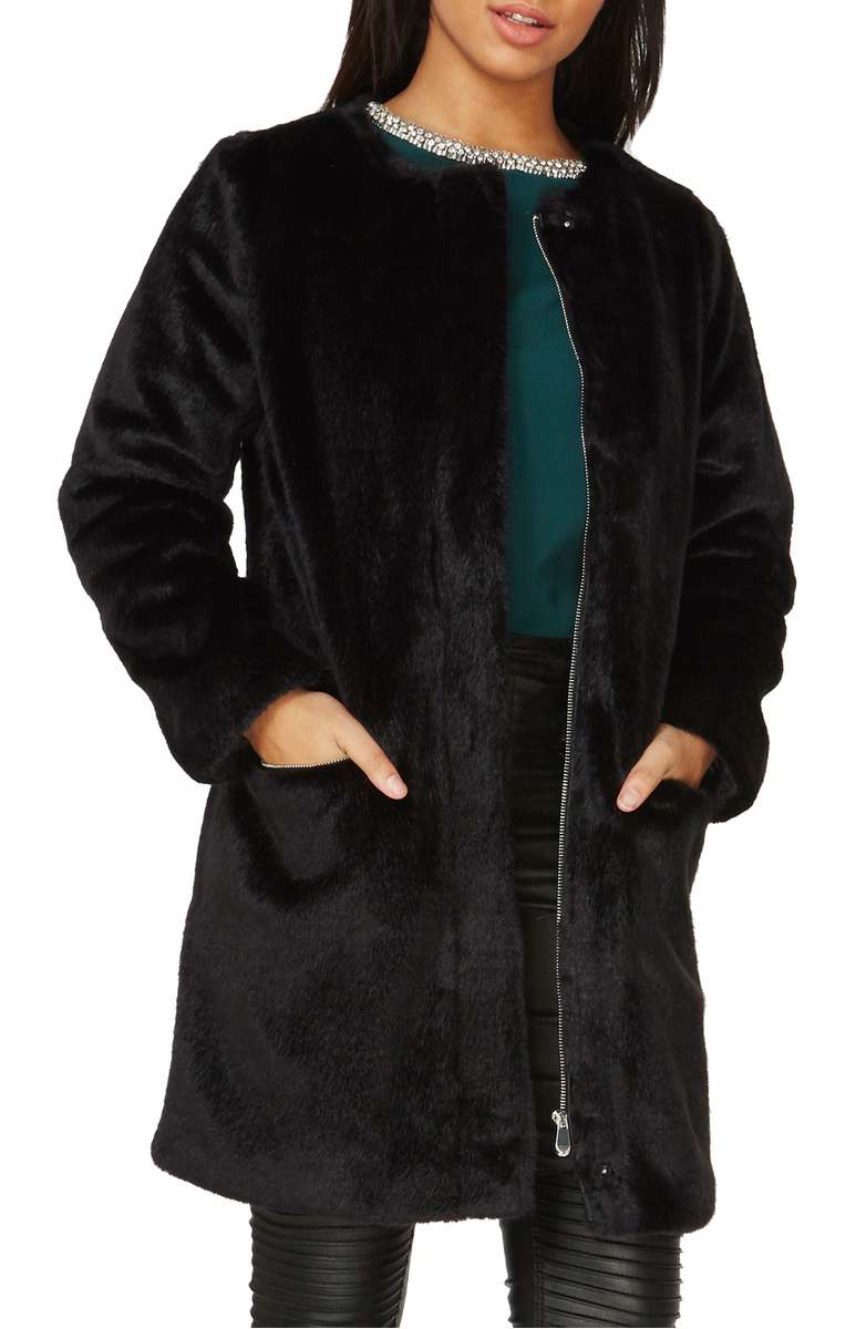 Faux Fur Coat 