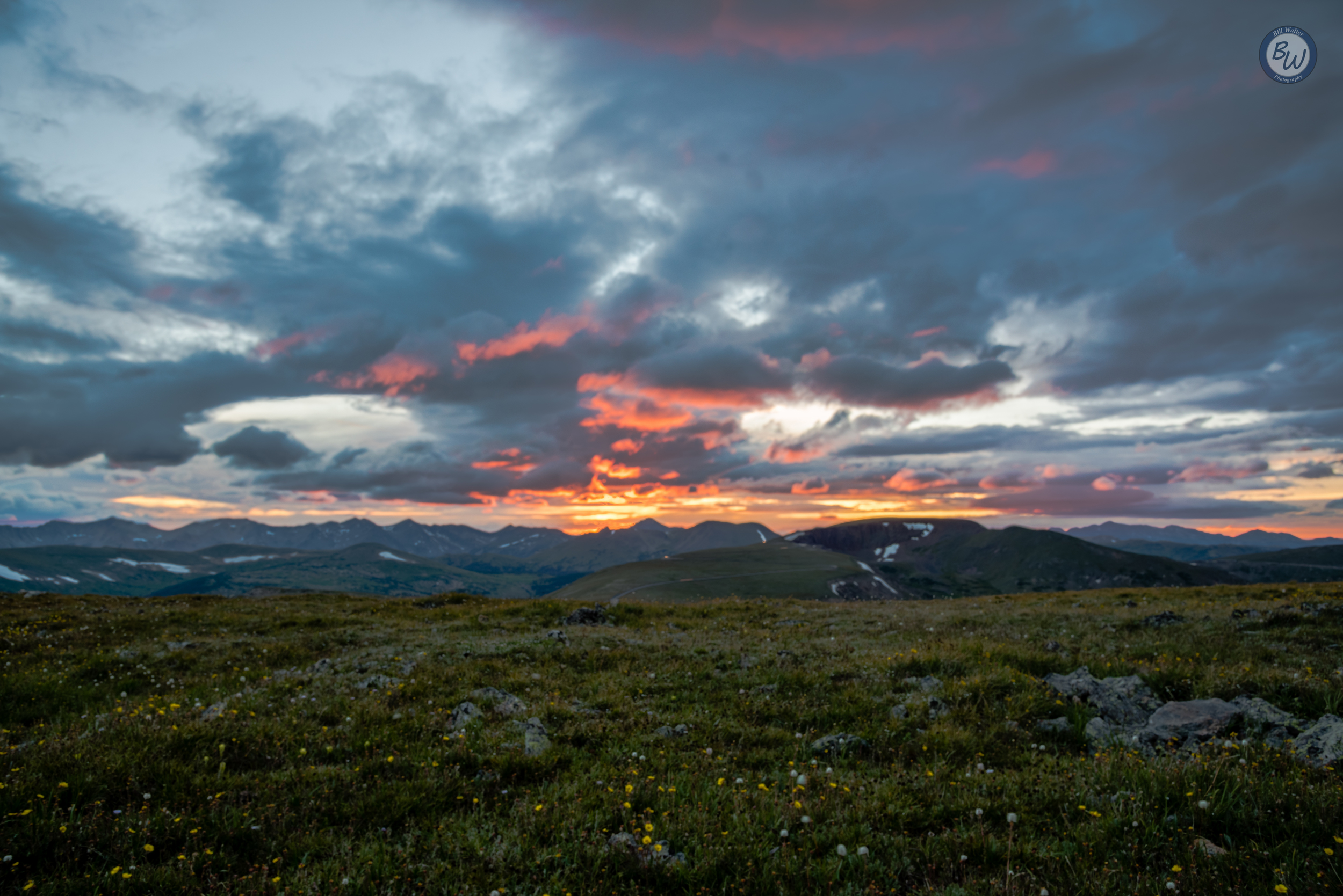 Fiery Sunset on top of the World