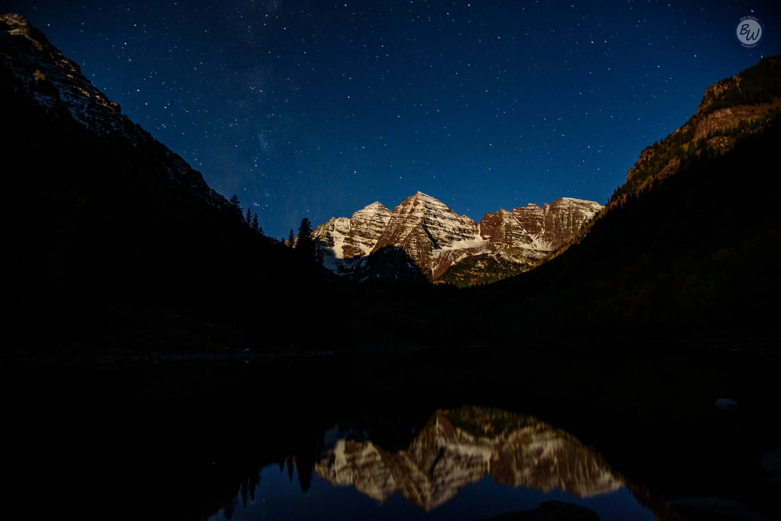 Moonlit Maroon Bells