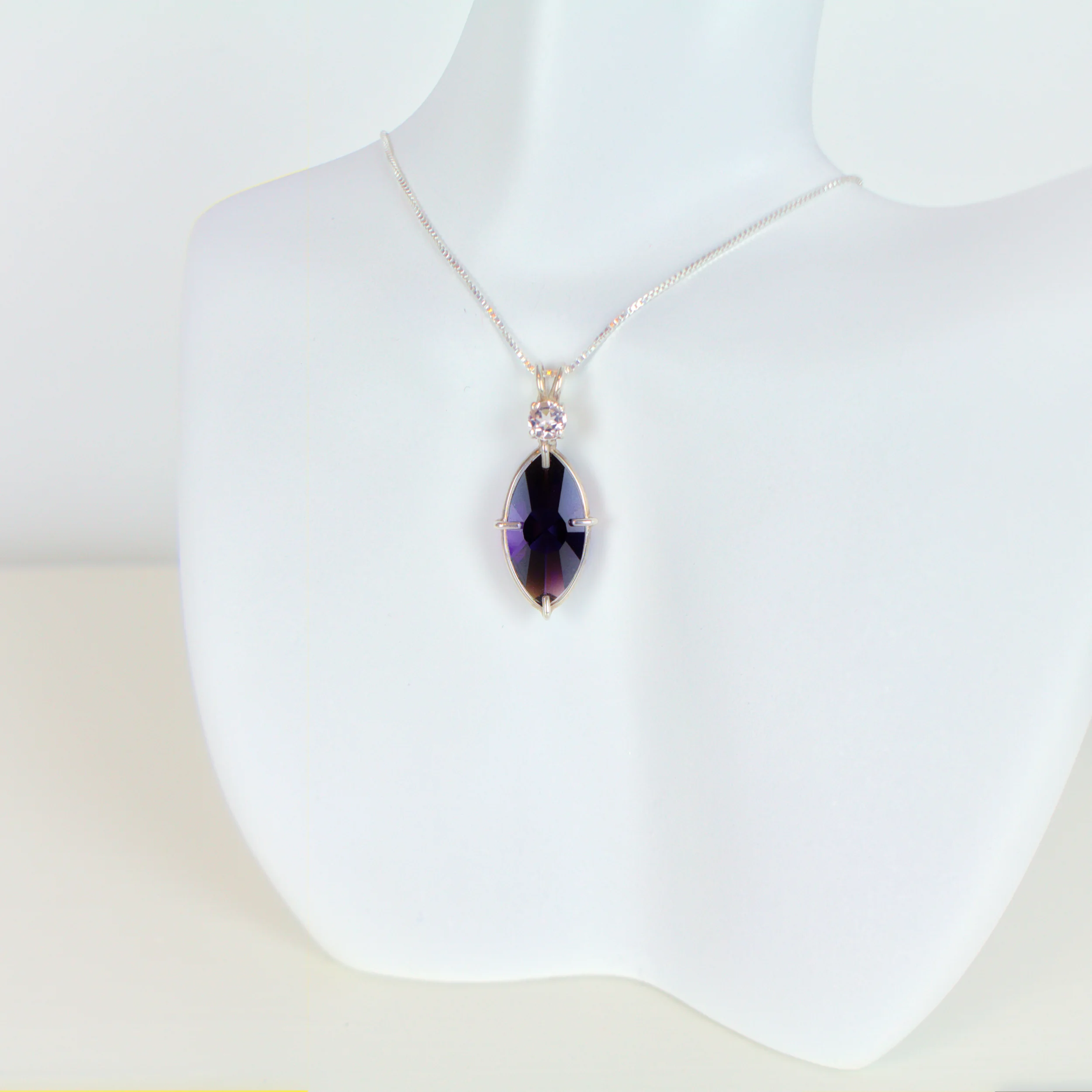 Siberian purple quartz & Morganite