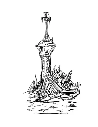 Future Ruins Drawing
