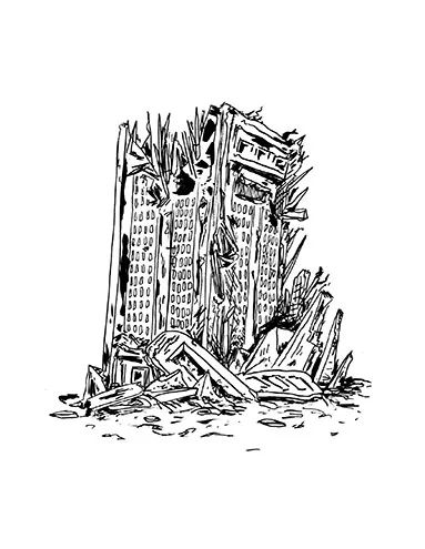 Future Ruins Drawing