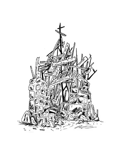 Future Ruins Drawing