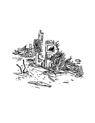 Future Ruins Drawing