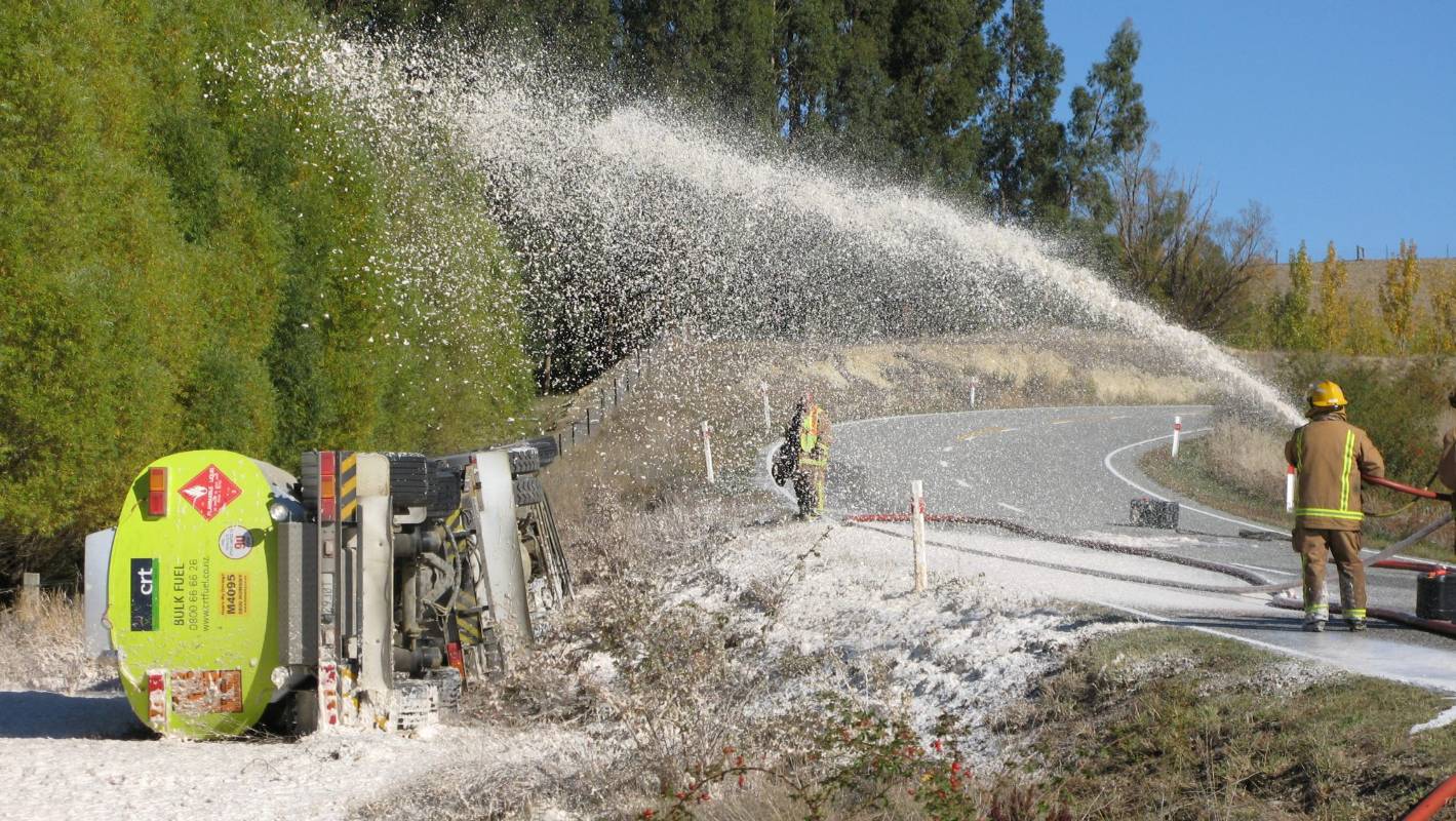 Firefighters have been using foam to extinguish fuel fires for decades. Via STUFF