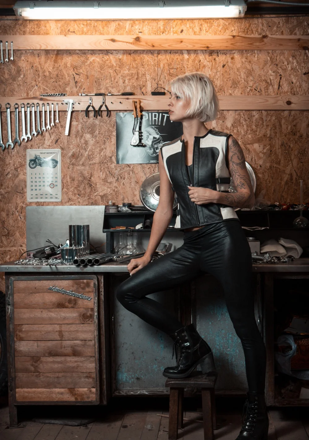 Marsha Ladies Motorbike Leather Vest MVW1802-2.jpg