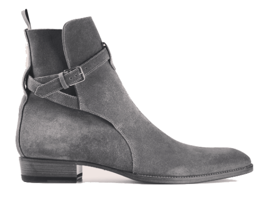 gray leather boots mens