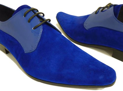 Mens Style Fashion Royal Blue Shoes FWS-181 — Curvento