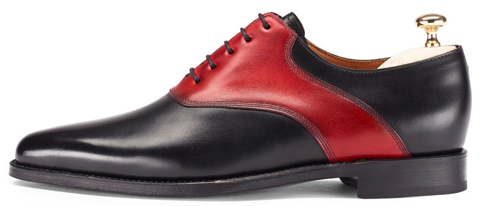 black and red mens shoes