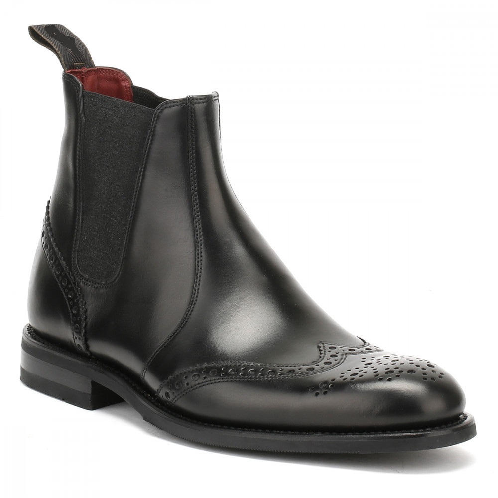 mens brogue chelsea boots