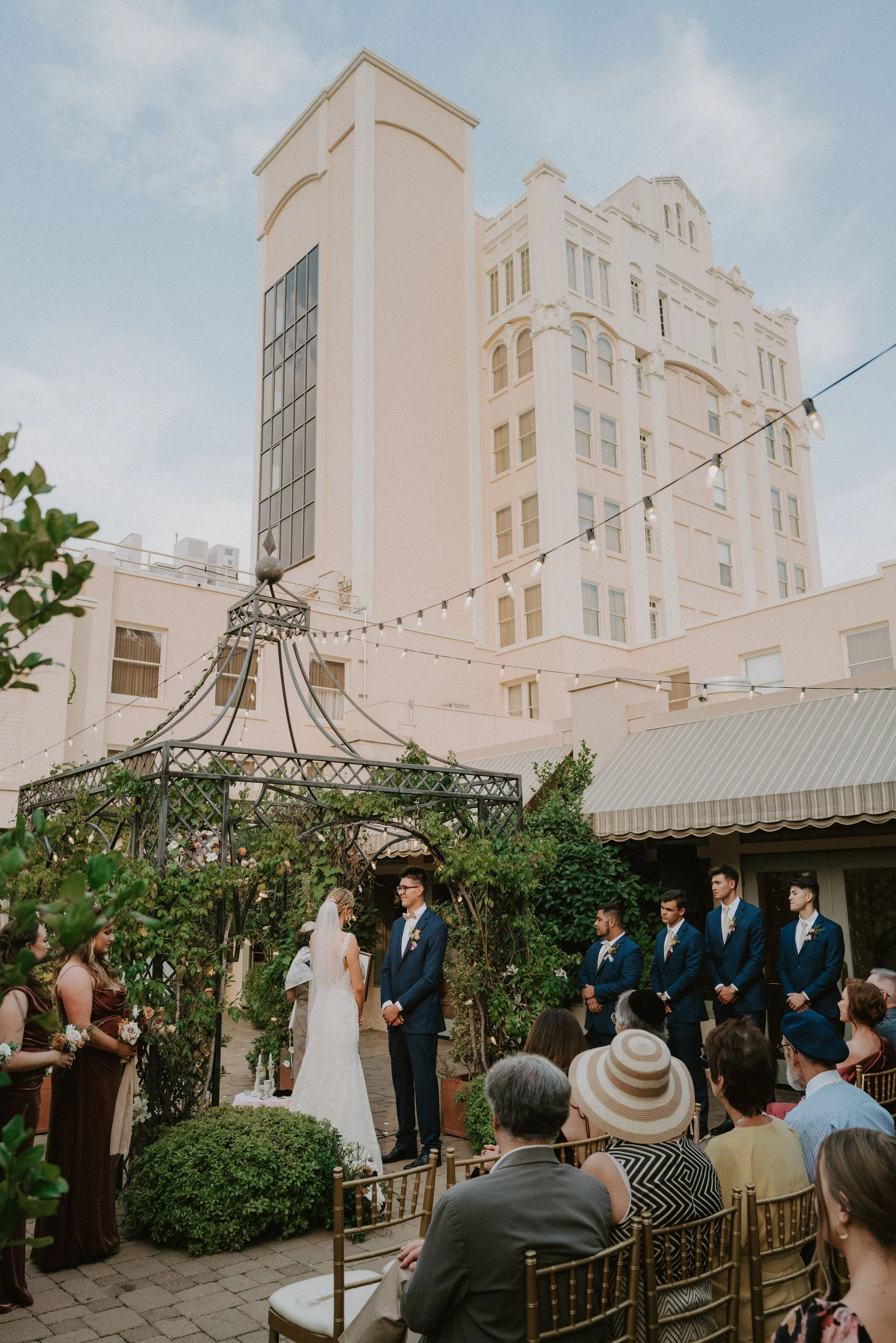  Ashland Springs Hotel Garden Rooftop Wedding Oregon 