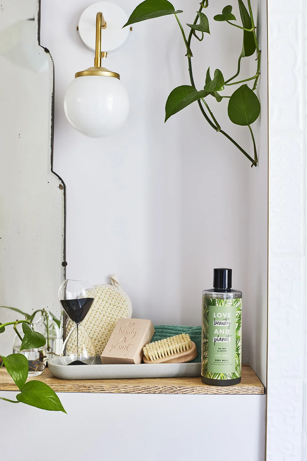 Natural beauty bathroom styling