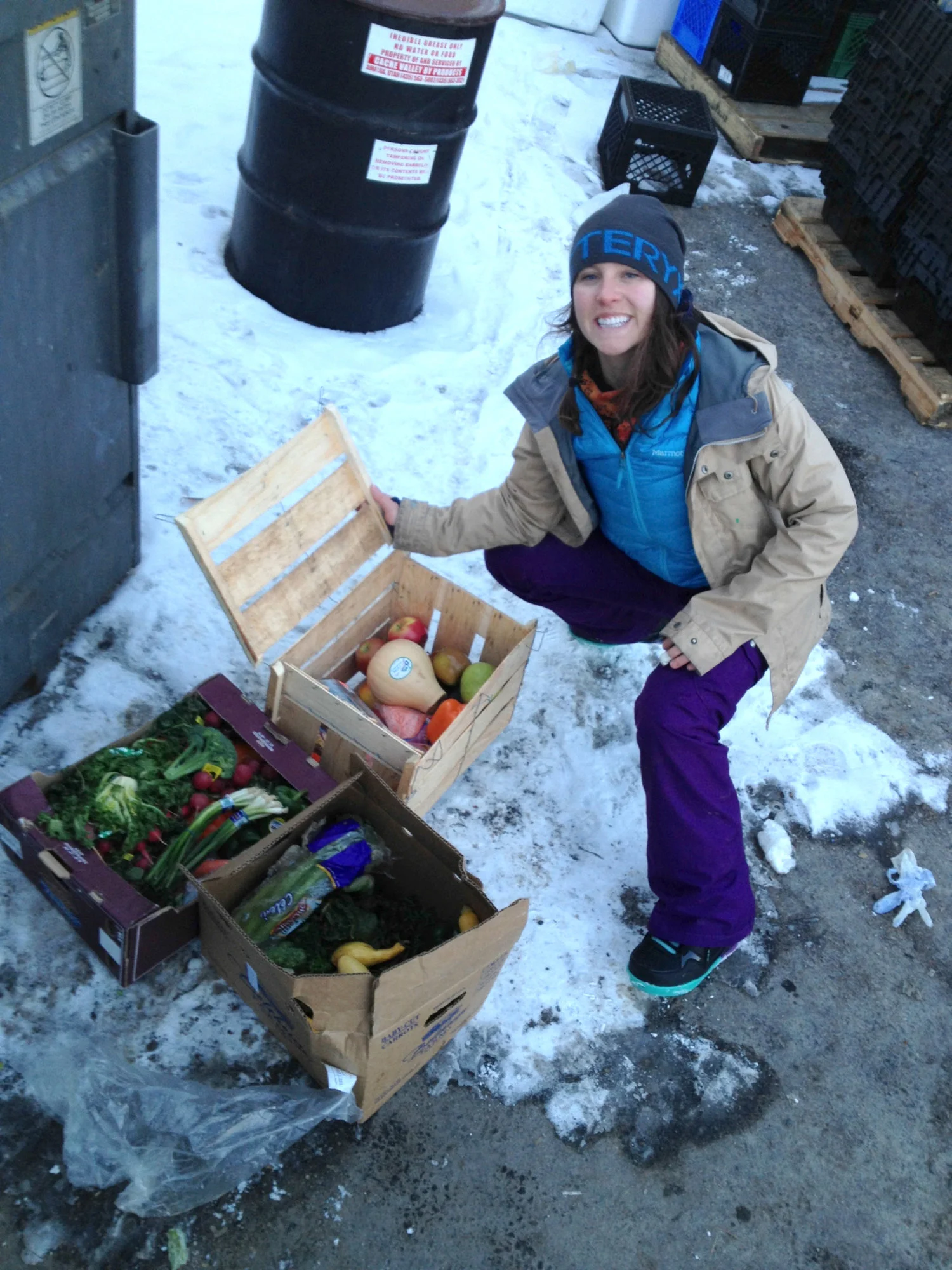 Ali dumpster diving in 2012, how it all started!