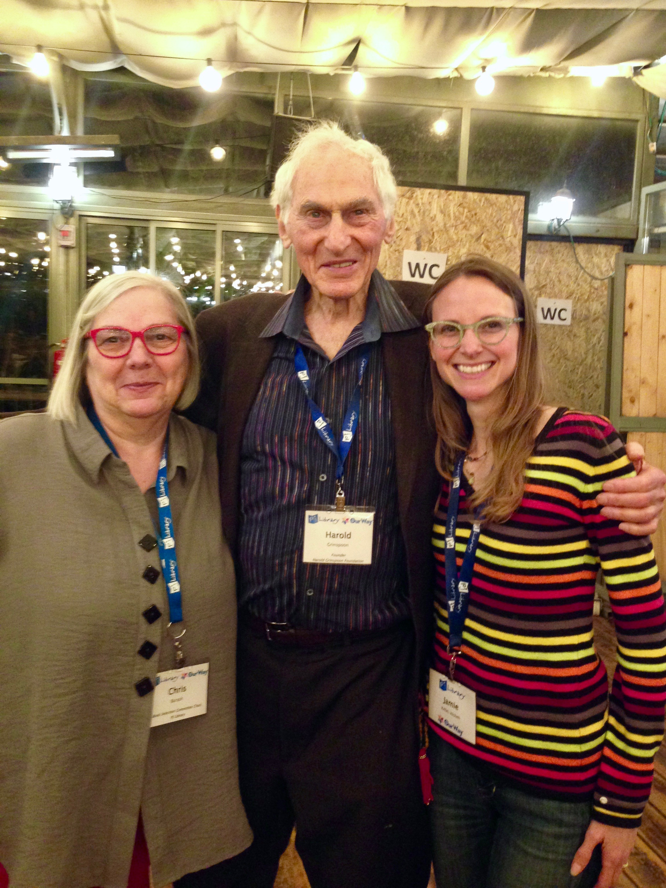  With PJ Library editor Chris Barash and Harold Grinspoon of the Harold Grinspoon Foundation 