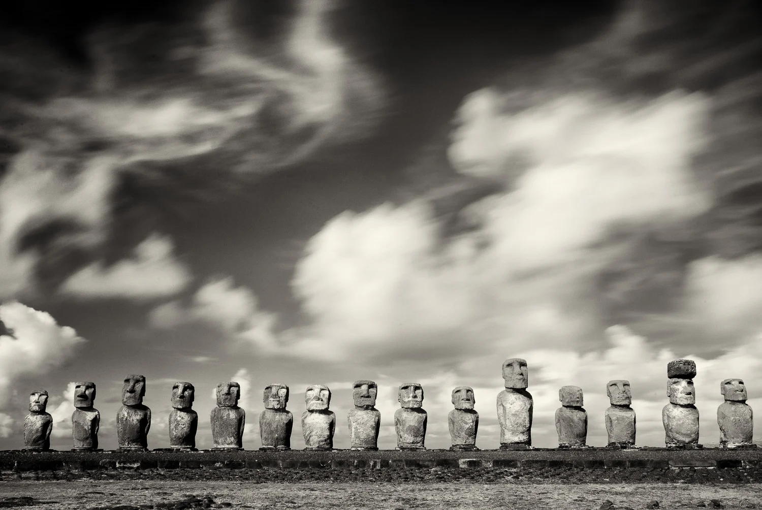15 MOAI, Tongariki, Easter Island, Chile