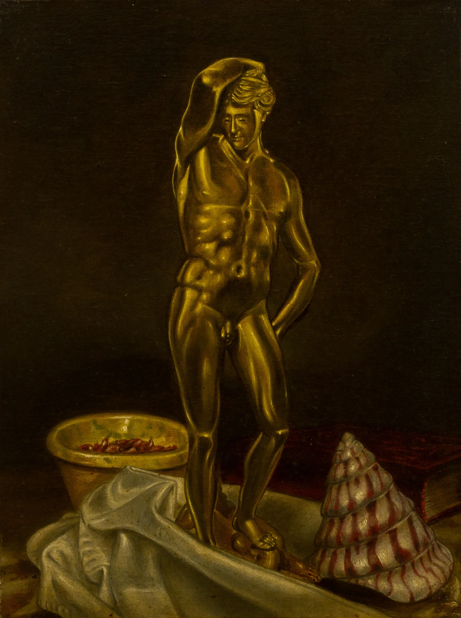 Apollo-d'oro , olio su tela, cm 40x30, 1992