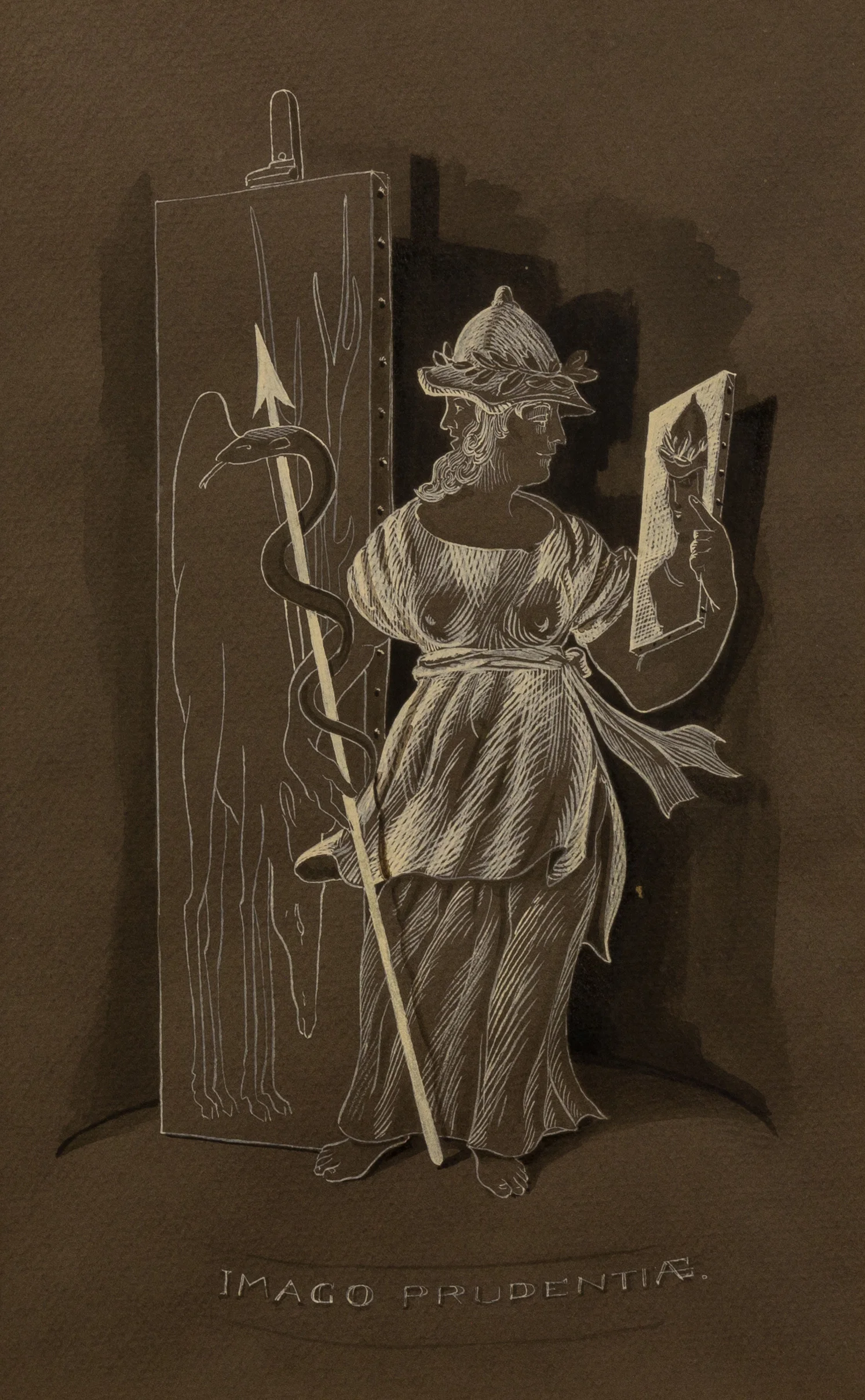 Imago Prudentiae , tempera su carta colorata, 1994