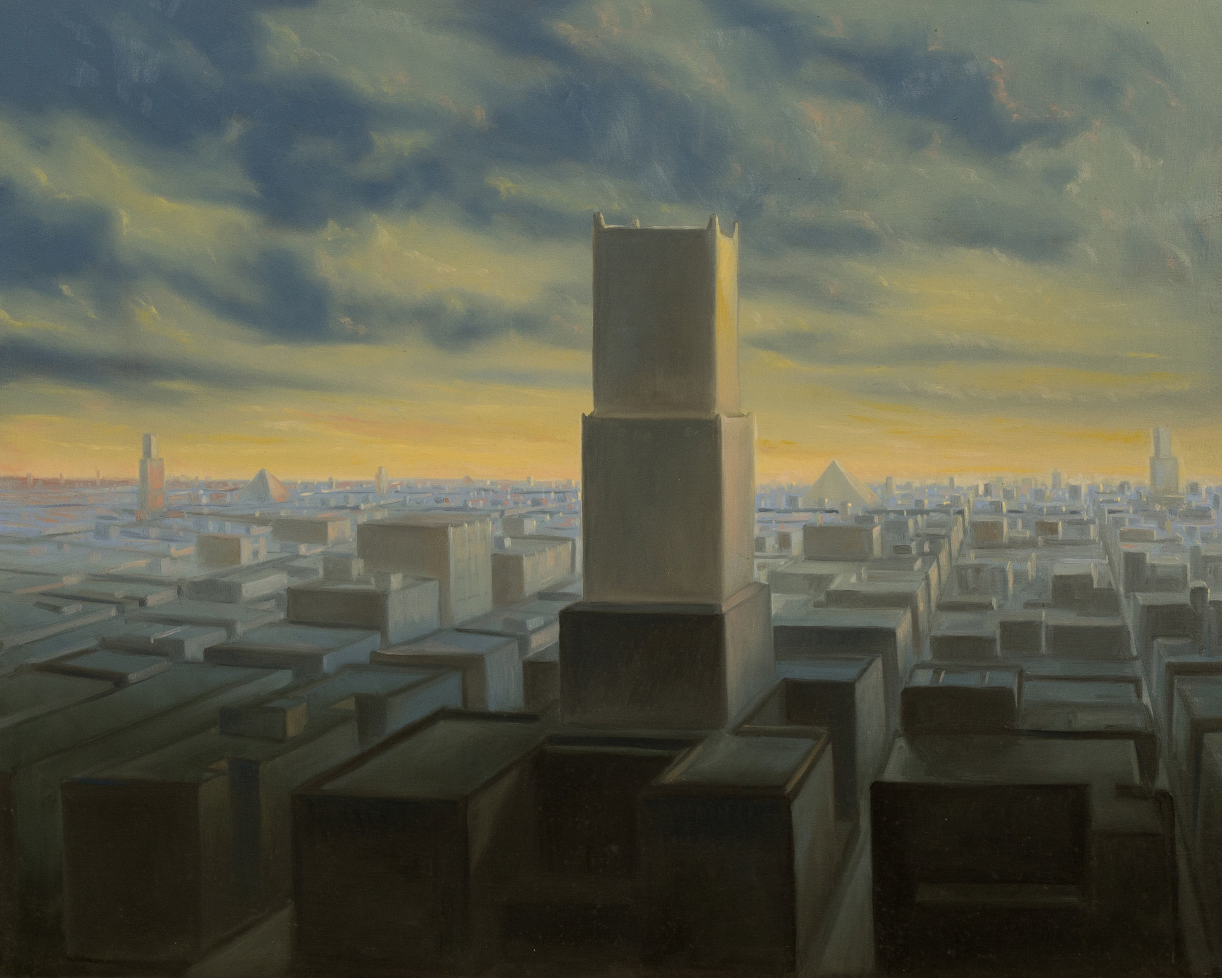   The tower of Babel , oil on board, cm 40x50, 2007 