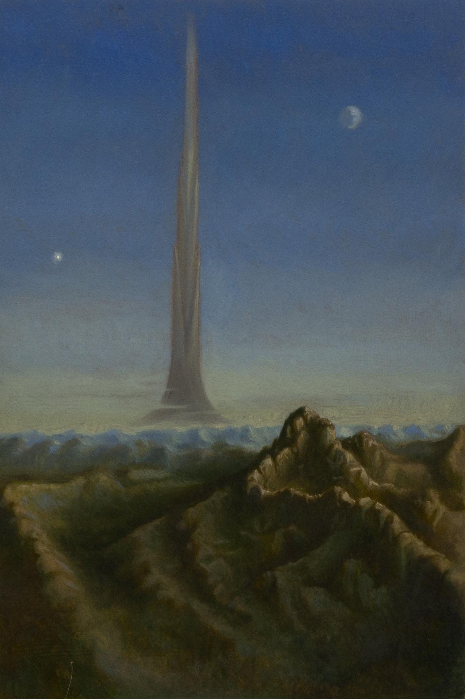   The tower of Babel ,  oil on board, cm 30x20, 2006  