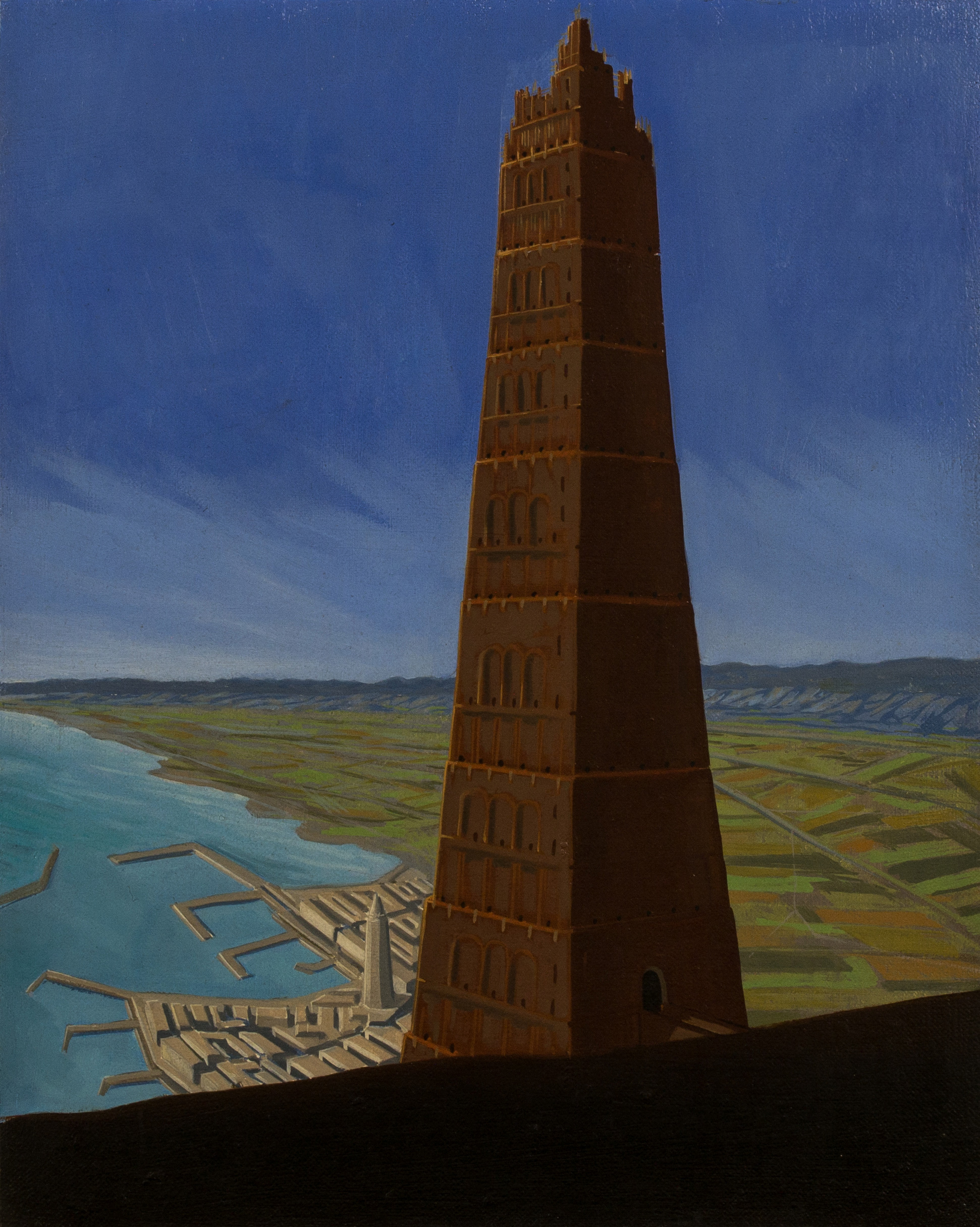   The tower of Babel ,  oil on canvas, cm 50x40, 1995  