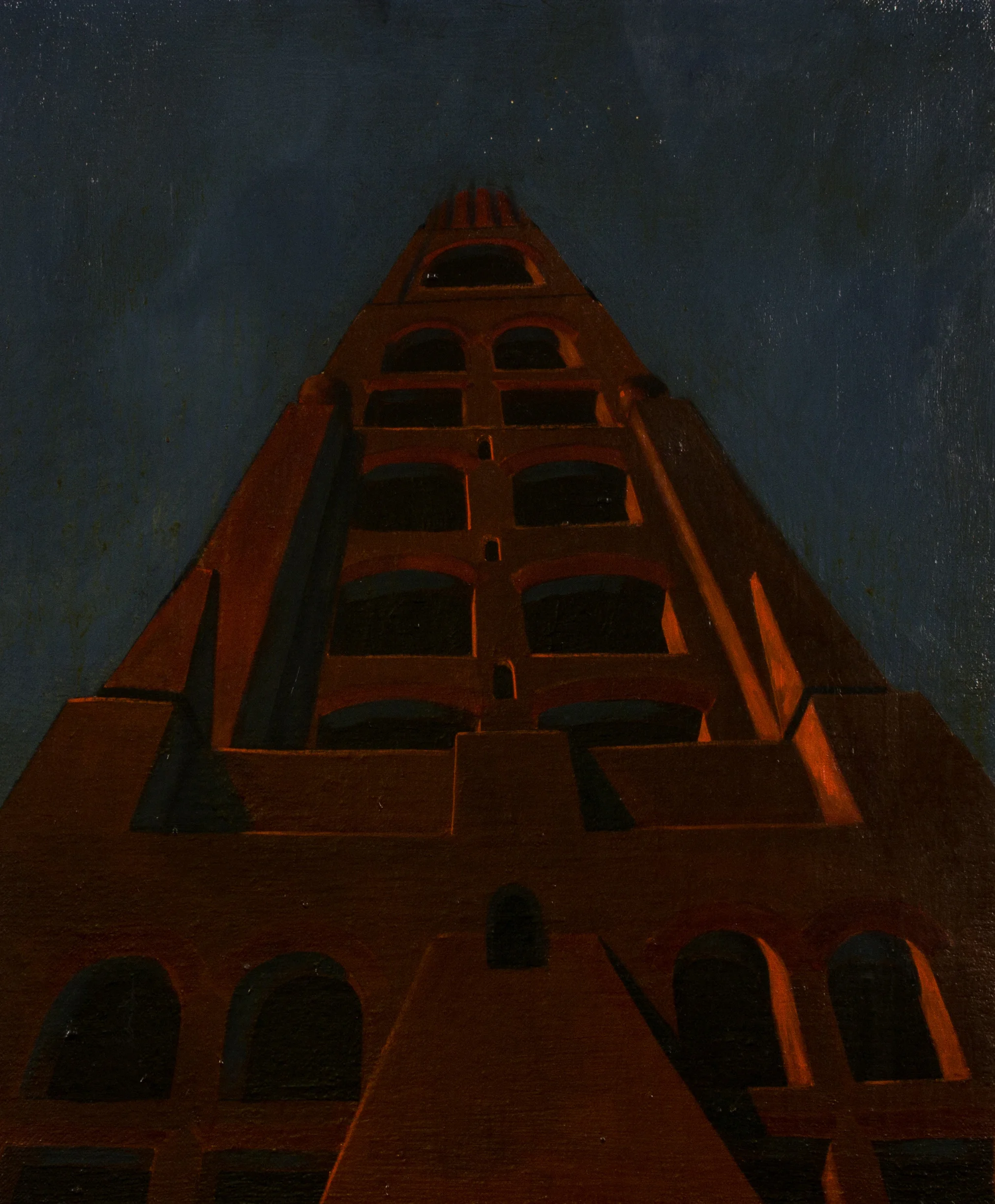 The tower of Babel , oil on canvas, cm 60x50, 1994
