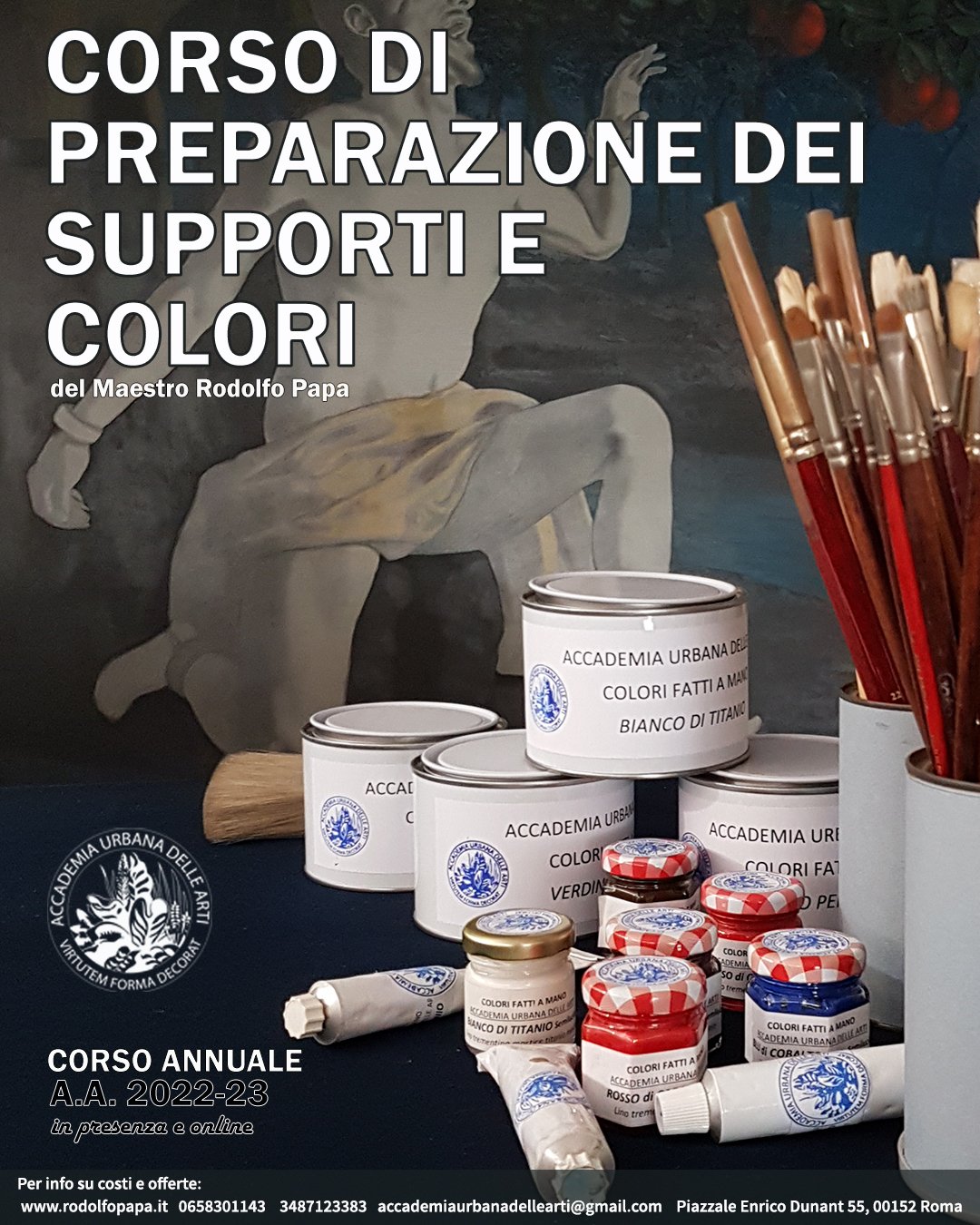 CORSO DI PREPARAZIONE DEI COLORI E DEI SUPPORTI