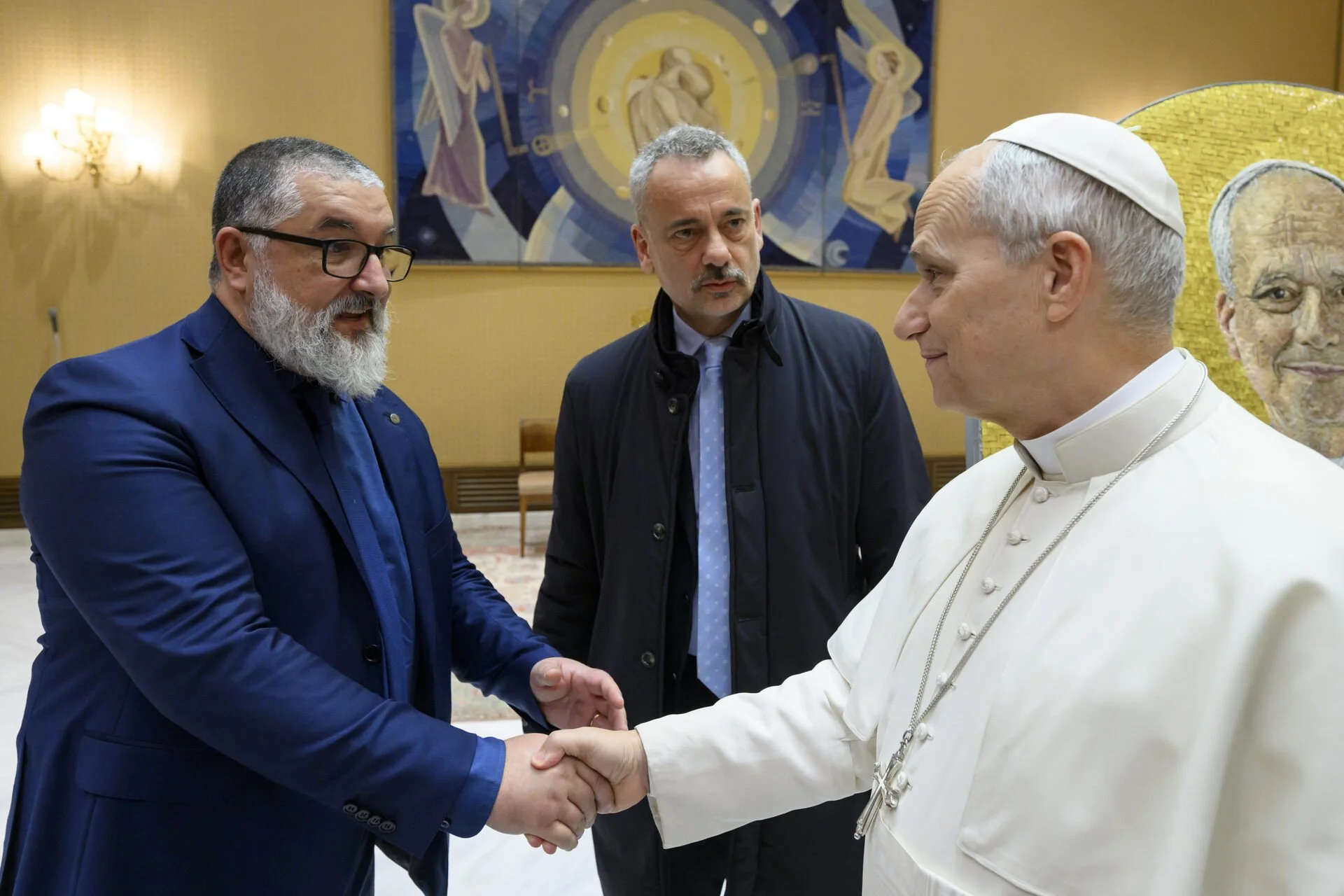 Il Maestro Rodolfo Papa e Leone XIV 