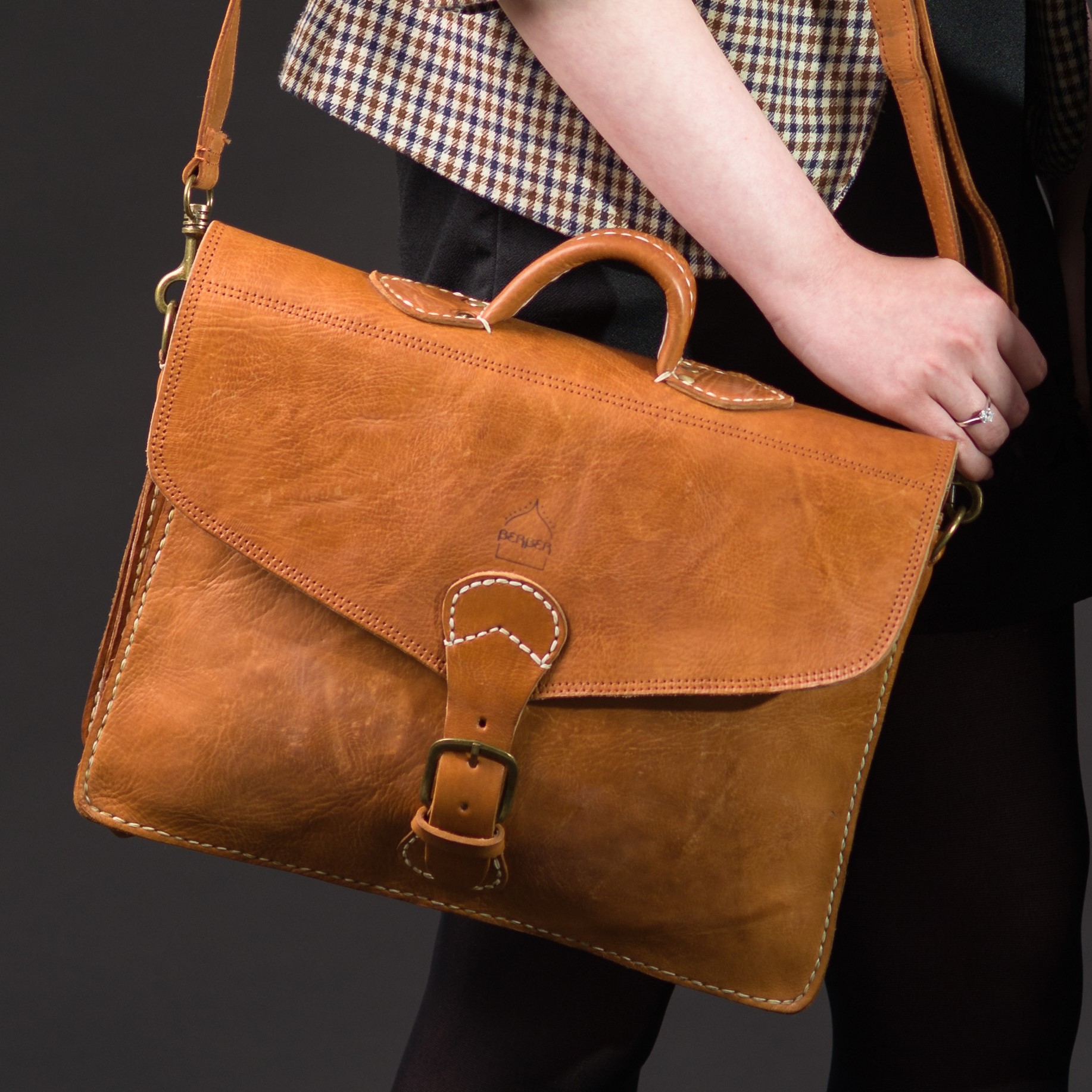 The Marrakech Leather Satchel Tan