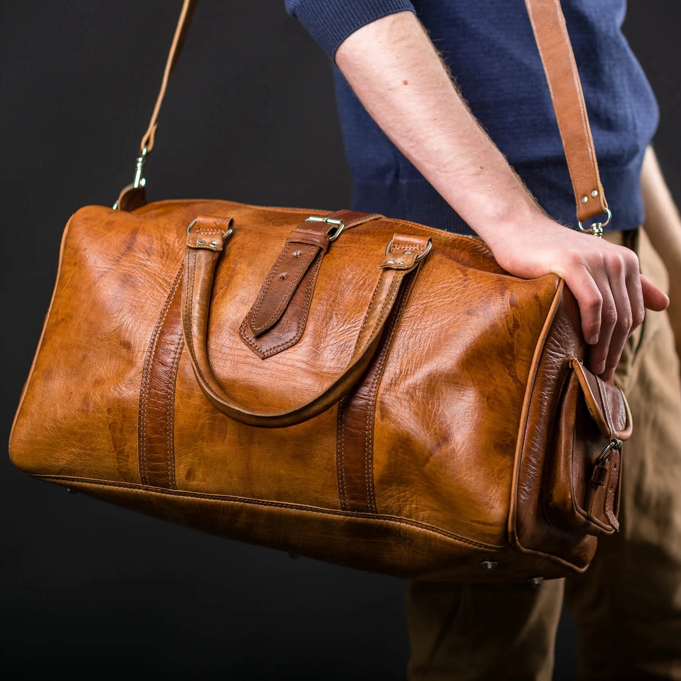 Leather Overnight Bag