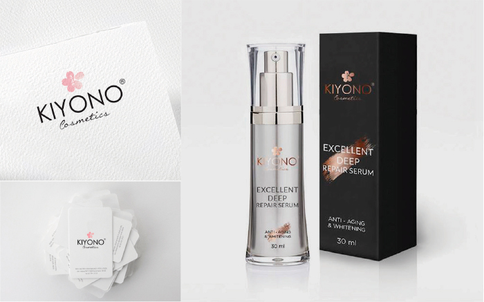 KIYONO Cosmetics : Redesign Logo / CI Branding / packaging Redesign Logo and CI BrandingCosmetics new brand it materials from Japan for women. KIYONO name is Japan girls.Also the inspiration branding design from sakura is a gentle girls symbol