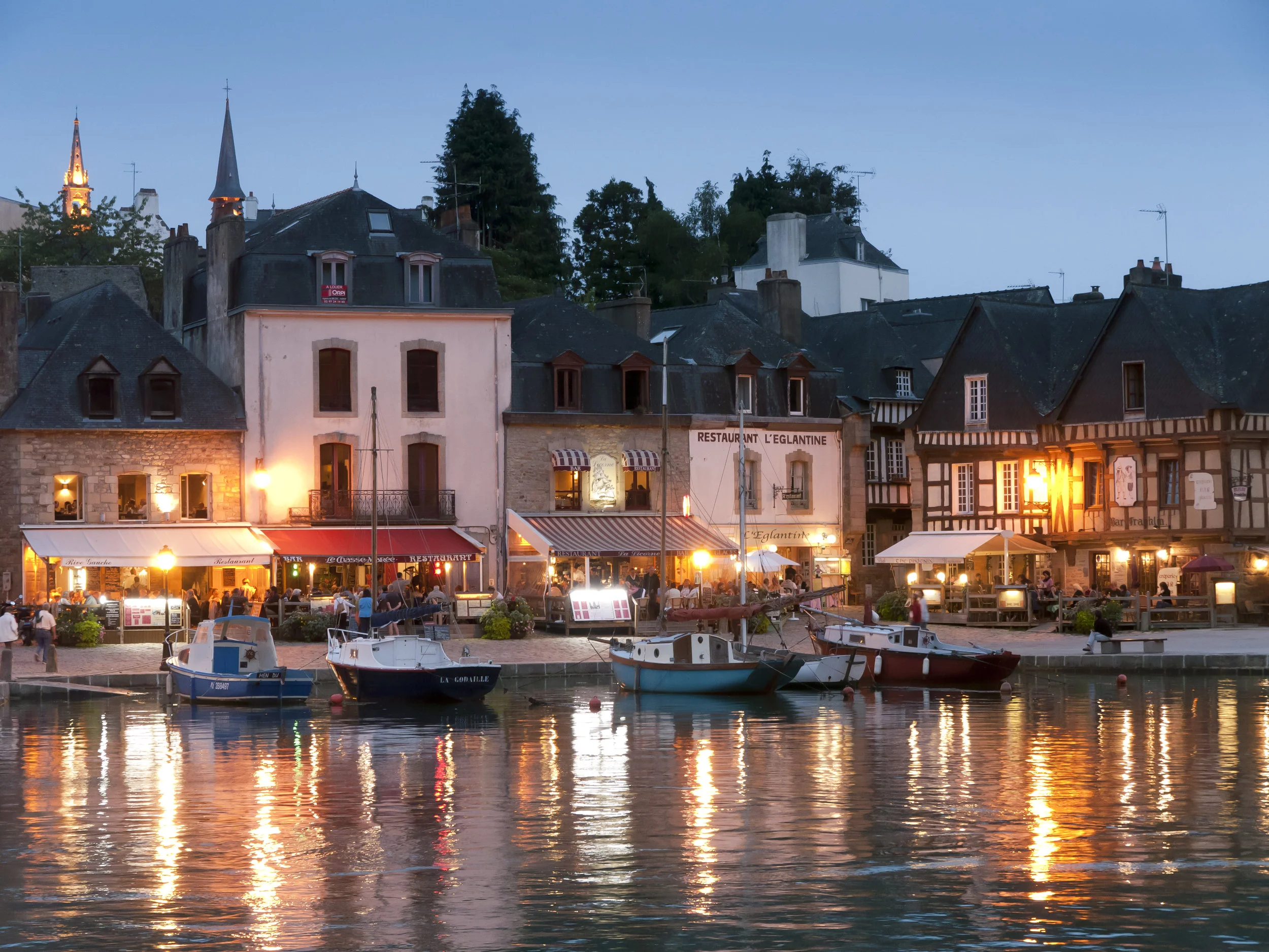 auray, hamnen saint goustan. foto emmanuel berthier, brtc.