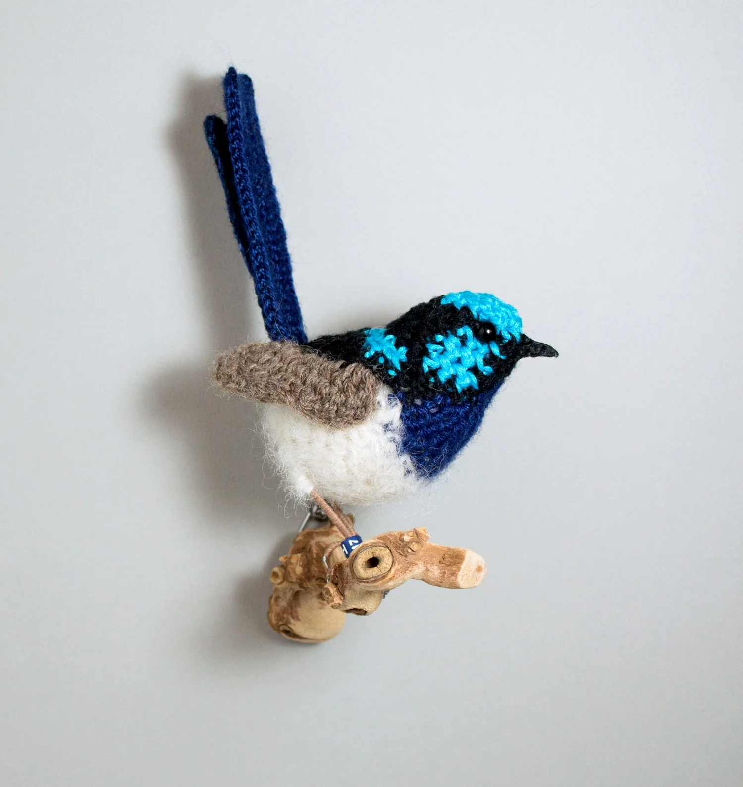 Superb fairy wren - wall sculpture