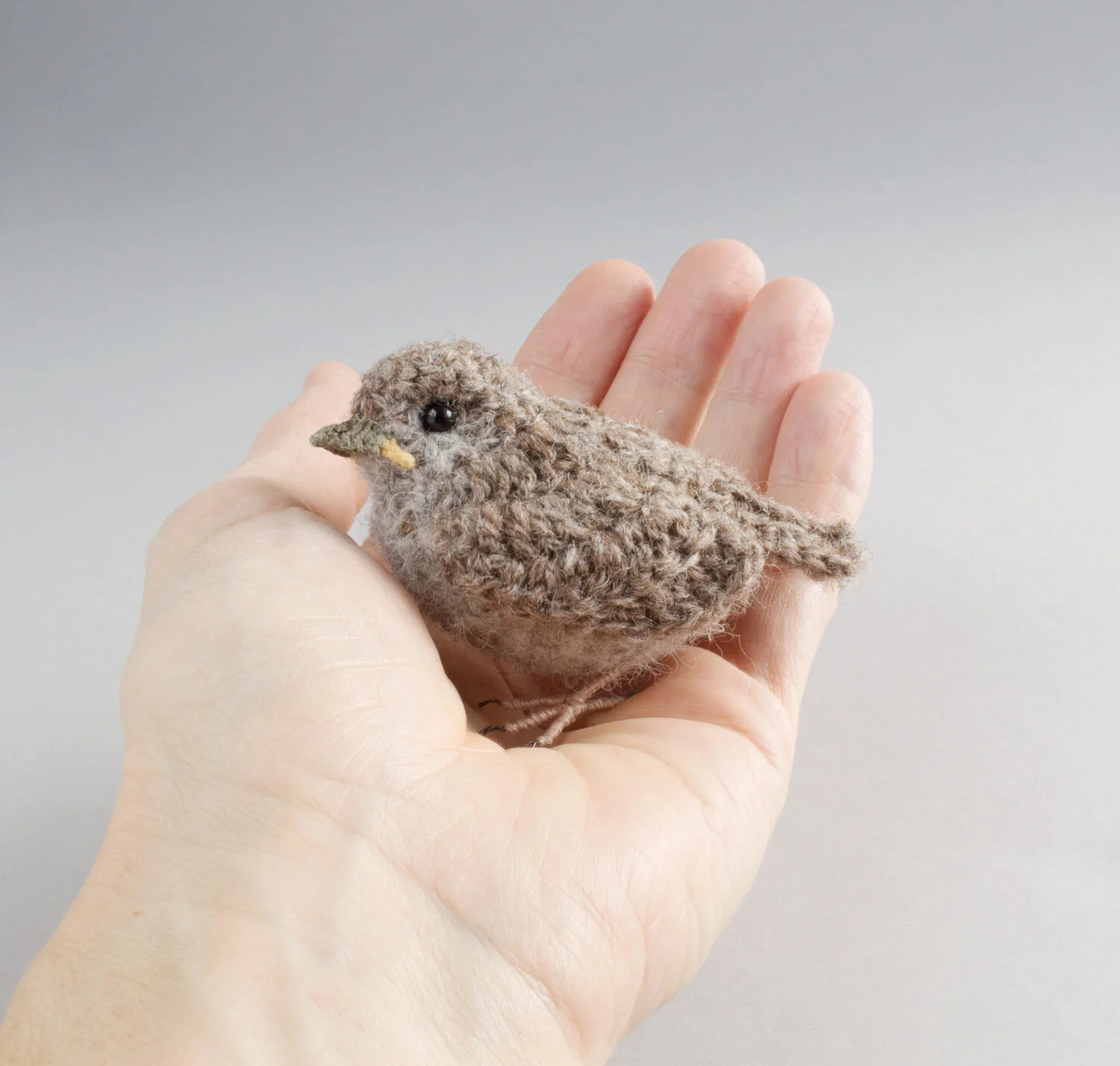 Baby sparrow with heart - special order