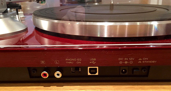 TEAC TN-300 rear view