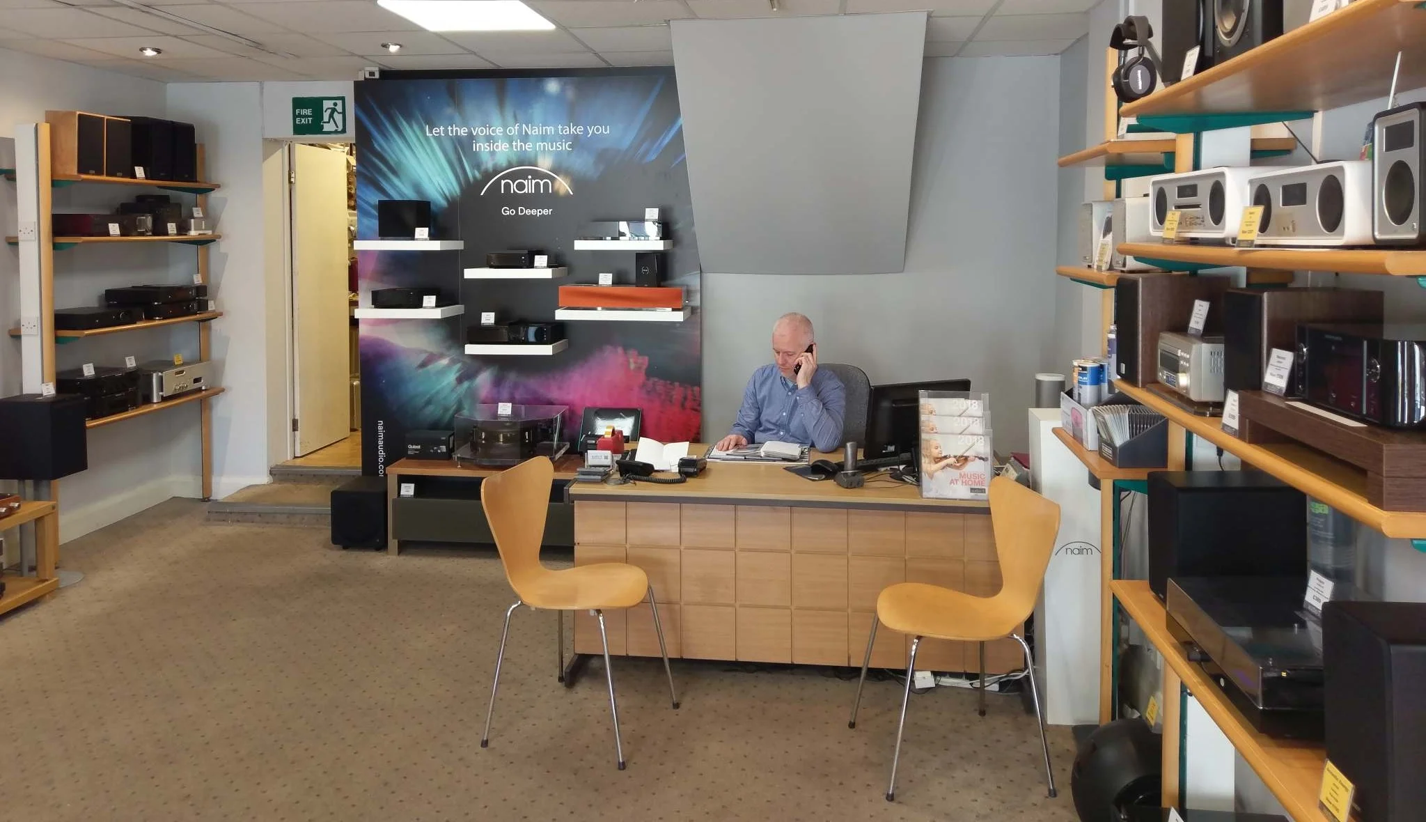 Jason sorting out another fabulous AV system for a customer!