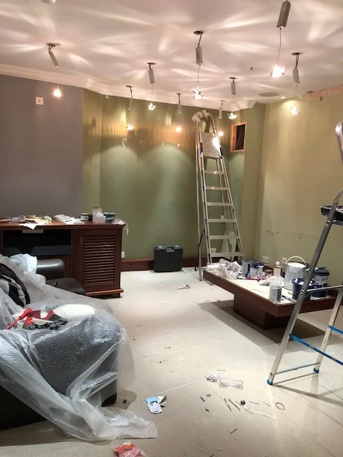 Work in progress; saying goodbye to green!