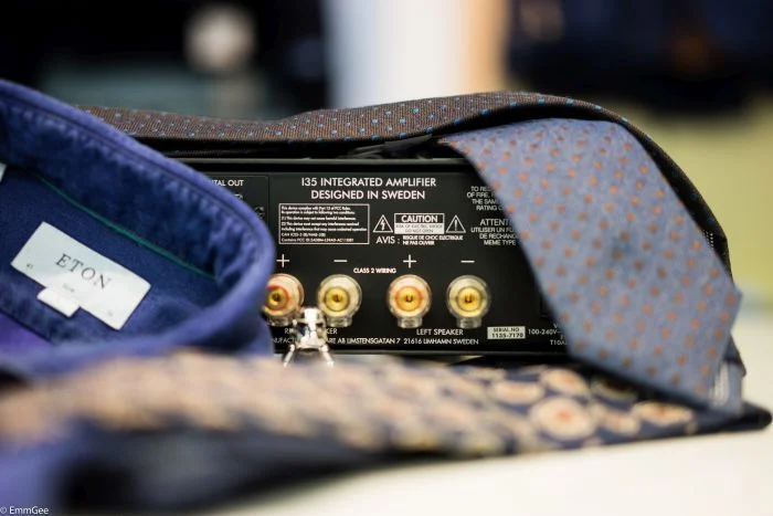 Everything in this picture is designed in Sweden, the shirt, the ties, the Primare i35. However, Chromey was hewn out of solid steel somewhere in the Empire.