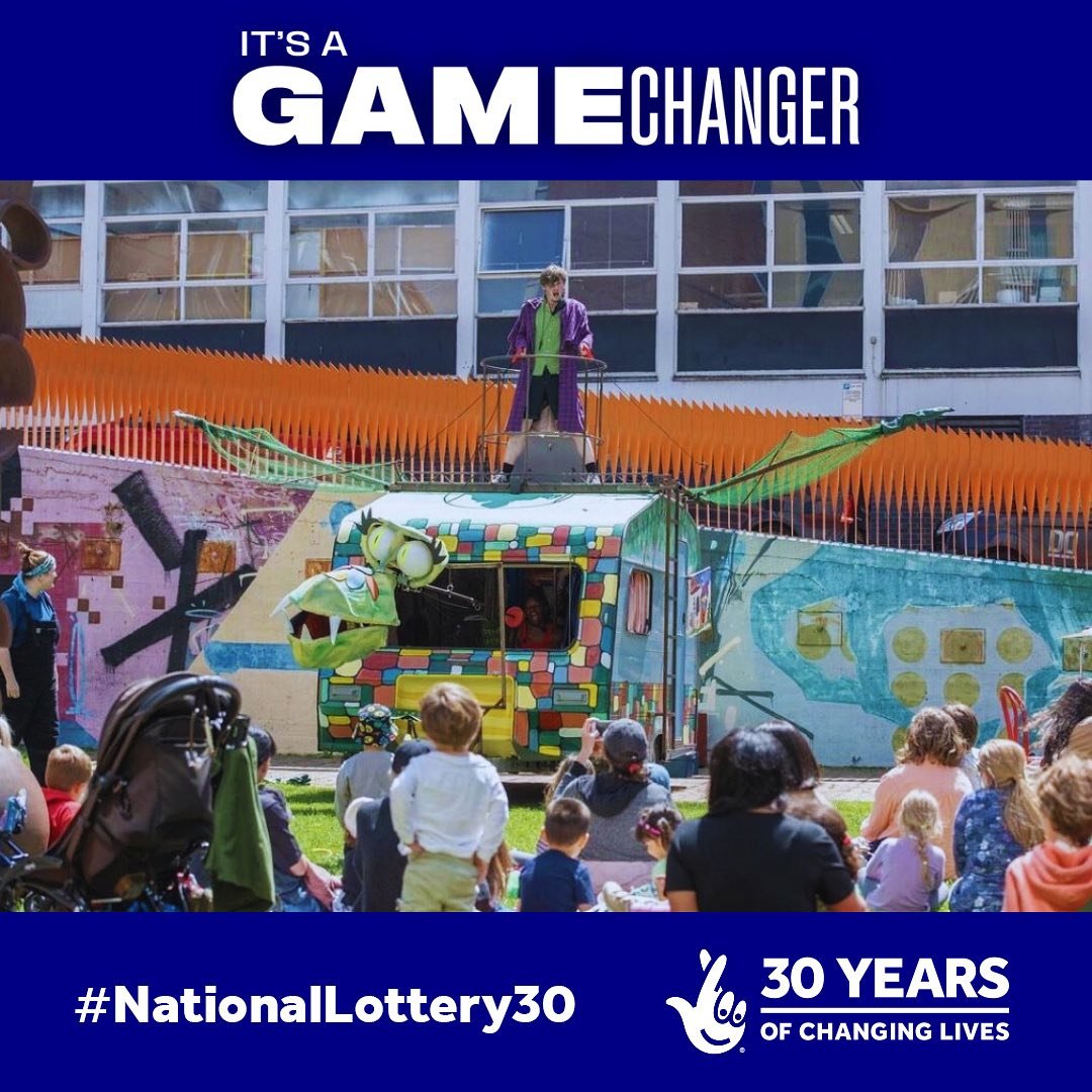 The National Lottery is celebrating its 30th birthday 🎈

Over the years it has helped to fund some amazing arts projects including quite a few of ours, most recently The Dragon Wagon through @aceagrams ! Their support makes an extraordinary differen