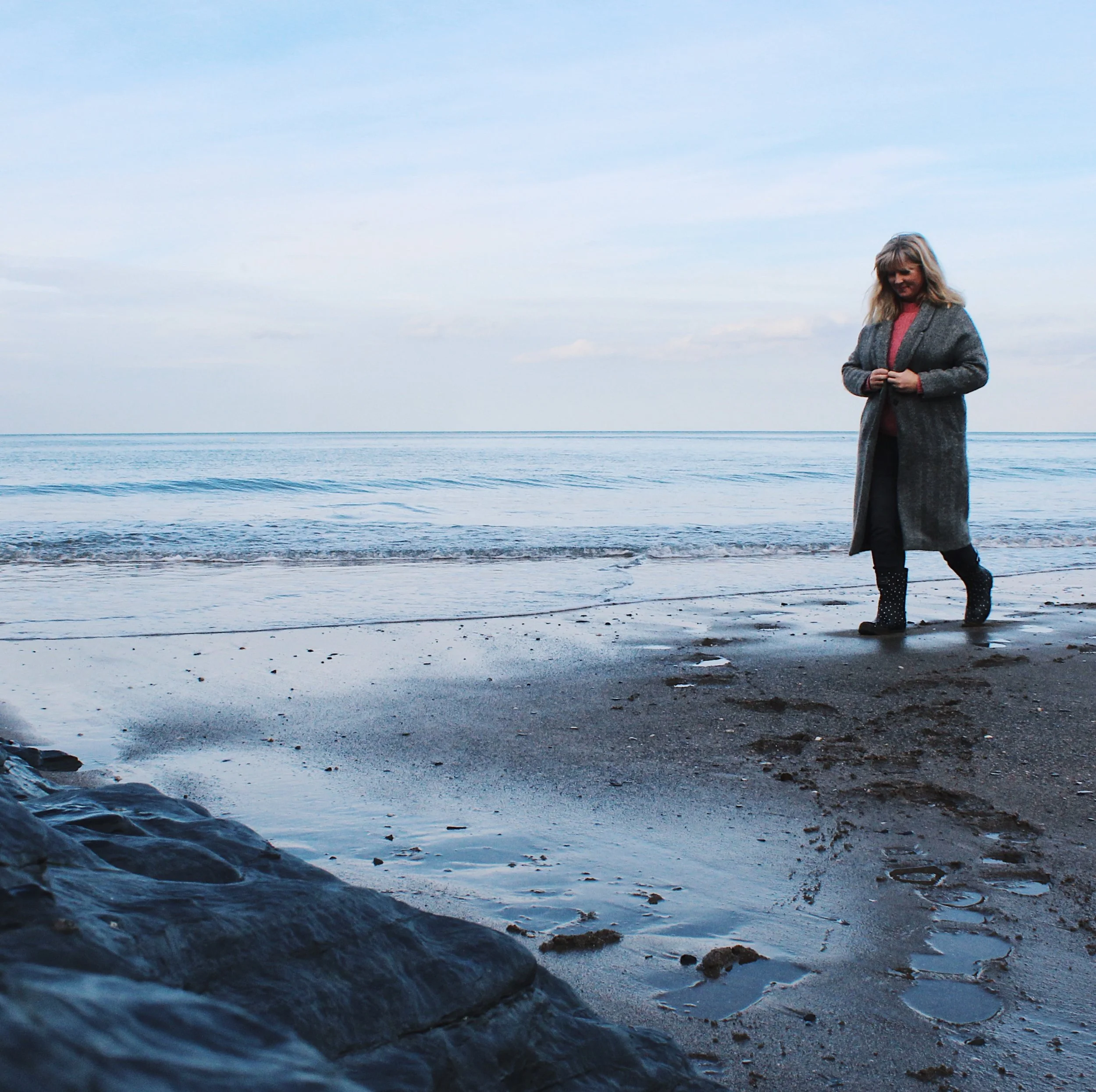 The beautiful blue, grey light of Aberporth.