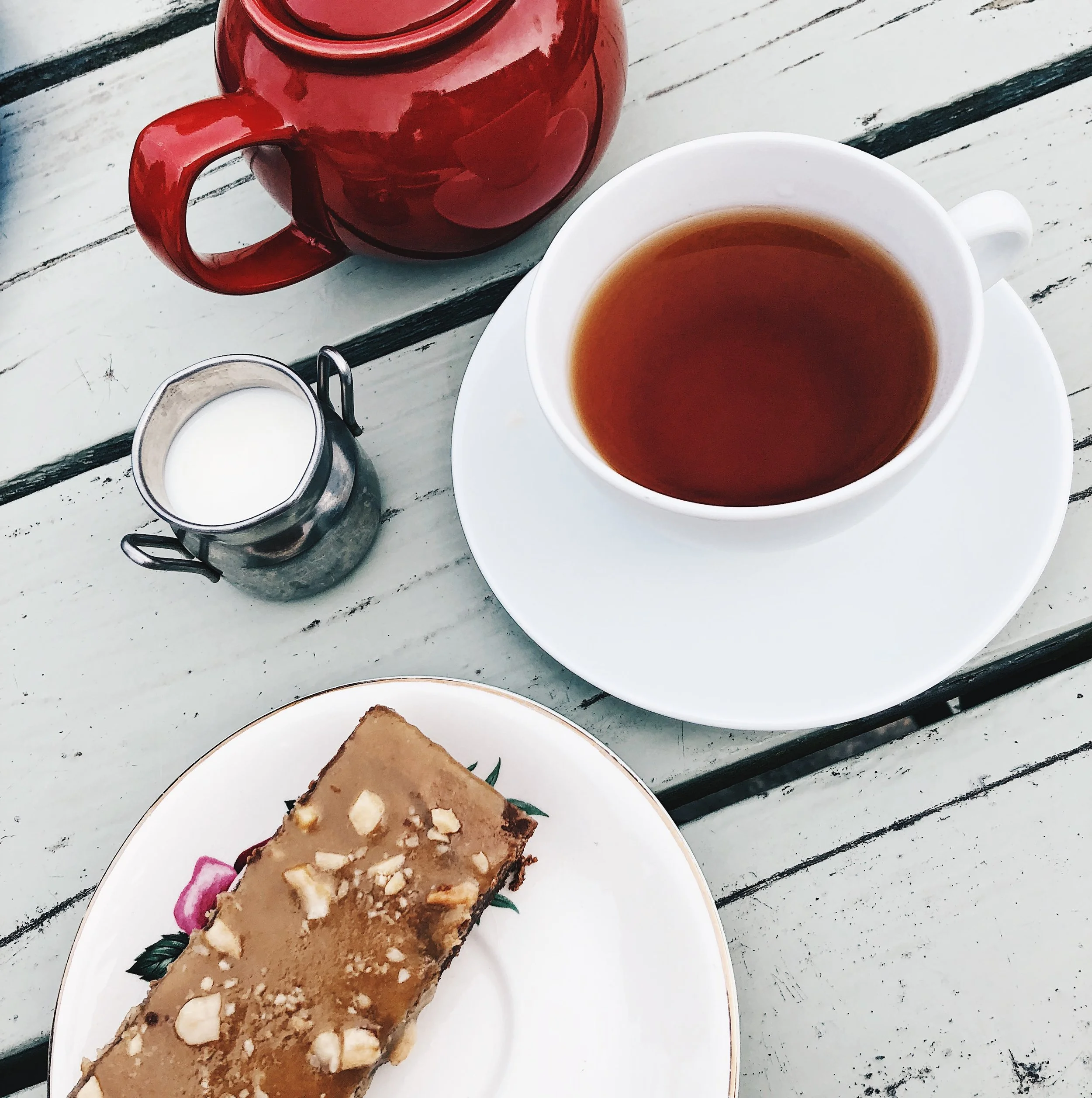 The peanut butter and salted caramel brownie from The Plwmp Tart. Amazing!!!