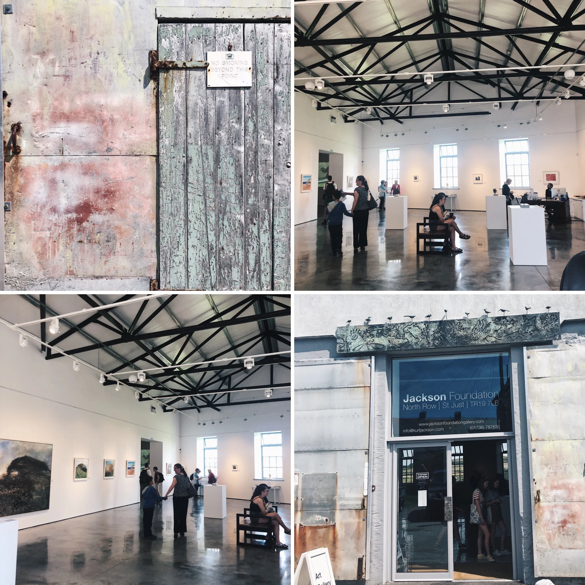 The Kurt Jackson Foundation in St Just. Industrial, spacious and inspiring. The polished concrete floor was stunning by itself!