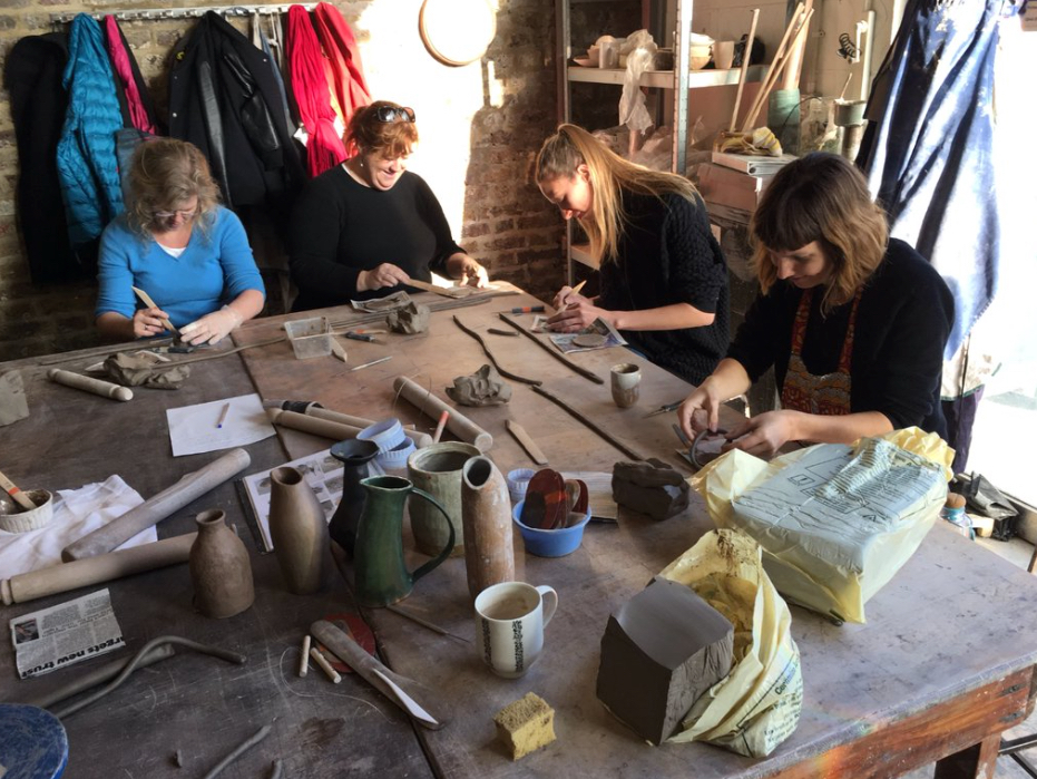 Hey Clay for the Crafts Council and BBC Get Creative. On Friday the 4th December we ran a couple of free coiling workshops with Ben Sutton to give new students the chance to get their hands in clay.